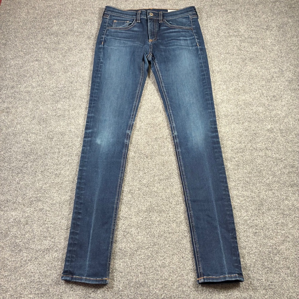 Rag & Bone Skinny Jeans Womens 26 Dark Wash Blue Mid Rise Stretch Denim